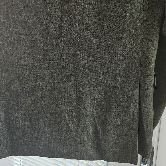 Olive Green - 100% Linen Blazer - Picture 6 of 10